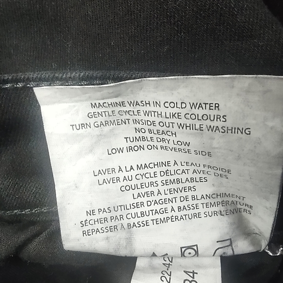 Bluenotes Denim NWT Jeans Brodie Slim Straight Leg 31" Inseam Zip Fly Black - Picture 12 of 12